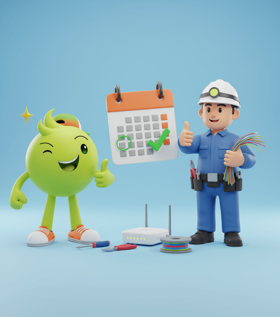 ขั้นตอนที่ 4: นัดวันติดตั้งเน็ตบ้าน - ติดเน็ตบ้าน AIS Fiber ครั้งแรก