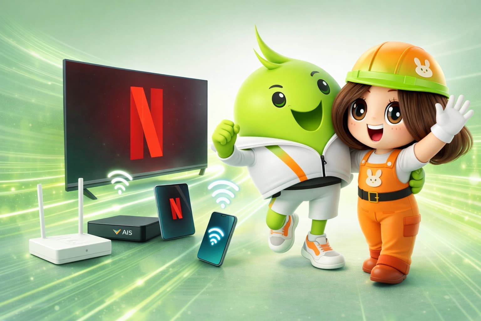 เน็ตบ้านพร้อม Netflix - 500/500 Mbps