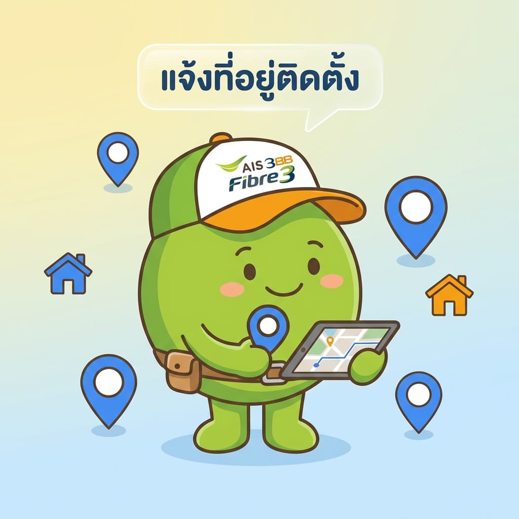 ขั้นตอนที่ 2: บอกที่อยู่ติดตั้งเน็ตบ้าน